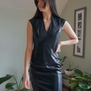 NWT Alexia Admor Faux Leather Dress